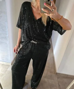 Maxi Conjunto Brisa, Reme y Palazzo Diseño, Palliette y forreria elastizada